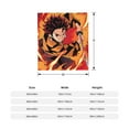 thumbnail image 2 of Tanjiro Flannel Fleece Cool Anime Bed Blanket Sofa Office Travel Lightweight Conditioning Blanket 50x60 Tanjiro-6, 2 of 5