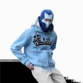 thumbnail image 3 of Full Zip Ladies Men's Hoodie Hoodie Loose Hip Hop Goth Couple Jacket, 3 of 5
