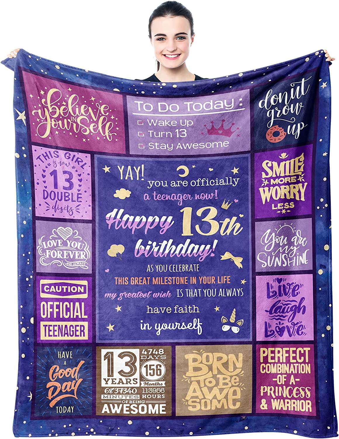  Mubpean Gifts for 11 Year Old Girls Blanket 60X50, Birthday  Gifts for 11 Year Old Girls, 11 Year Old Girl Birthday Gifts, 11 Year Old  Girl Gifts Ideas, Gift for 11