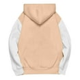 thumbnail image 5 of YUNAFFT Girls Color Block Hooded Sweatshirt Casual Long Sleeve with Pocket Streetwear, 5 of 5