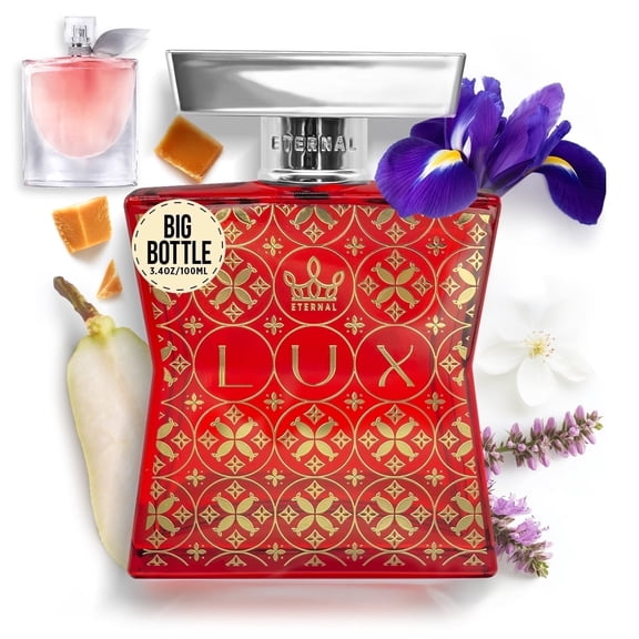 Eternal Fragrance LUX, Sweet Iris, Warm Vanilla Eau de Parfum, Inspired by La Vie Est Belle  Perfume for Women, 3.4 oz (100ml) Spray