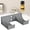 Grey, variant on Toy Car Wall Display Rack Storage Organizer for Vehicle Models, Multi-Slotted Horizontal Shelf