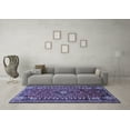 thumbnail image 3 of Ahgly Company Machine Washable Indoor Rectangle Persian Blue Traditional Area Rugs, 2' x 3', 3 of 4