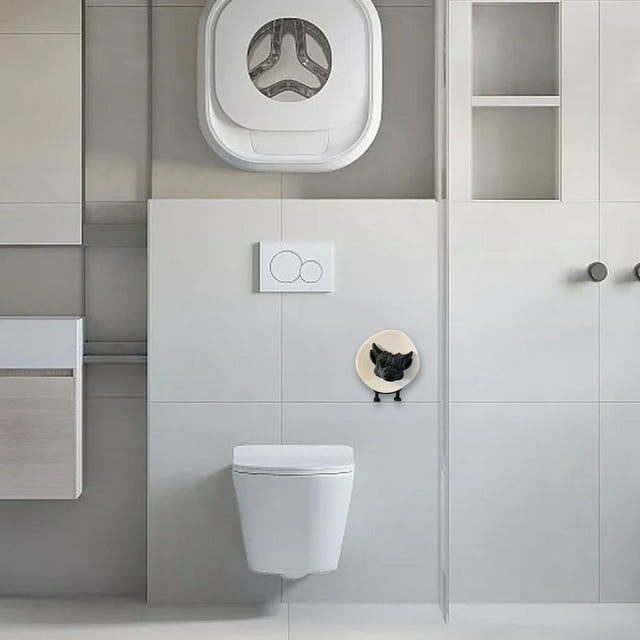 Cute Farm Theme Desktop Ornament Cow Toilet Paper Holder 3D Printed Bathroom Artifact for Stylish Interior Design Punch Design for and Functionality
