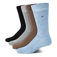 thumbnail image 1 of Calcetines de vestir Tommy Hilfiger, paquete de 4, cómodos y elásticos, con cuello redondo, para hombre, 1 of 6