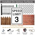 thumbnail image 3 of Speed Limit 3 Mph Mini Metal Street Sign Warning Traffic Road Street 12x16inch, 3 of 4