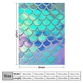 thumbnail image 4 of Nawypu Blanket Throw Cozy Lightweight Stain-Resistant Foldable Ultimate Soft and Warmth Abstract Mermaid Scale Pattern, 4 of 6