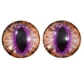 thumbnail image 2 of Brown and Fuchsia Cat Glass Eyes, 2 of 6
