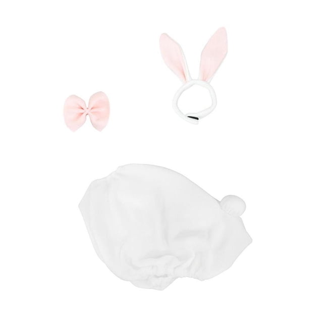 Disfraz de de porche con diadema y lazo, ropa decorativa divertida, traje de de Pascua suave para patio, balcón y patio.