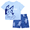 Bluey, variant on Character Toddler Top and Shorts Pajama Set, 2-Piece, Sizes 12M-5T