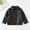 Black, variant on NAISIBABY Girls Leather Jacket with Pockets, Fashion Lapel Long Sleeve Full Zipper Spring Fall Motorcycle Coat Black 14T
