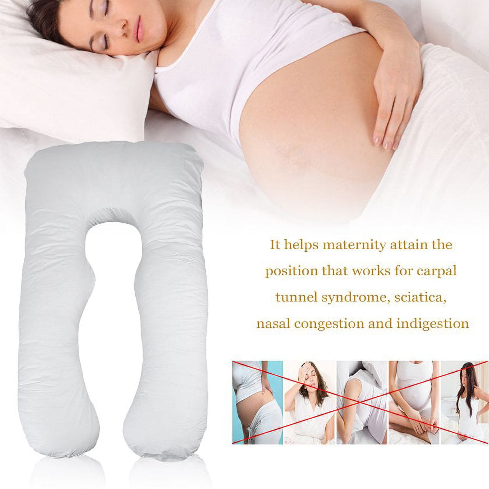 Soft Fleece Pregnant Pillow Gravida U Type Lumbar Pillow Multi Functio –