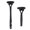 Black, variant on ABS Plastic Body Massage Rollers Tool With Replaceable Head For Cold Compress And Hot Therapies Applications