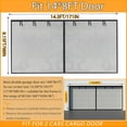 thumbnail image 2 of Garage Screen Doors for 2 car garage-14x8FT Fiberglass 2600g/5.7lb Durable Heavy Duty Magnetic Garage Door Screen Retractable Hands Free with 6 Roll Up Straps for Patio Workshop Home Gym Sun Room, 2 of 13