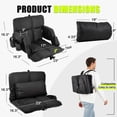thumbnail image 4 of Foldable Stadium Seat Chair for Bleacher, Padded Back Support with 6 Reclining Positions, Cup Holder and Shoulder Strap, Portable Stadium Chair for Sport Events, 23in, 4 of 9