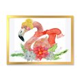 thumbnail image 3 of Designart Christmas Lama Ready For Santa II Tropical Framed Wall Art, 3 of 4