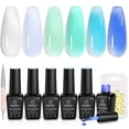 thumbnail image 1 of Set de esmaltes de uñas Beetles Jelly Gel, 6 colores veraniegos para mujer, 1 of 7