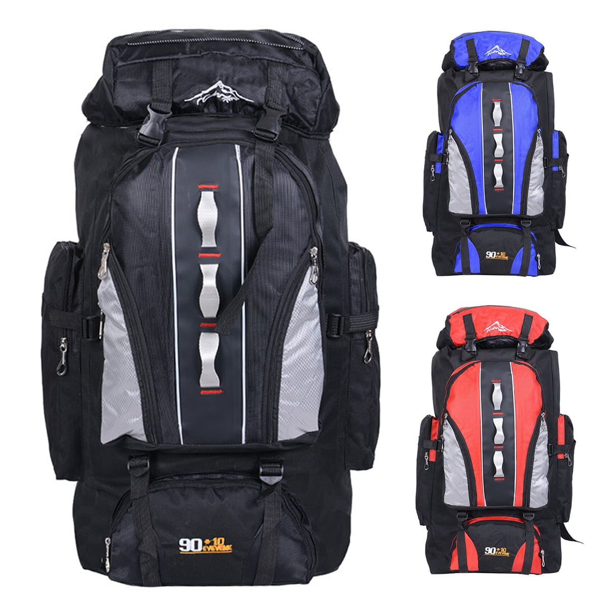 Details about   Waterproof Outdoor Tactical Nylon Backpack Hiking Travel Rucksack Bag Durable 
