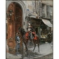 thumbnail image 2 of Giovanni Boldini 15x18 Gold Ornate Wood Frame and Double Matted Museum Art Print Titled - The Dispatch-Bearer (1879), 2 of 4