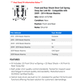 thumbnail image 2 of Front and Rear Shock Strut Coil Spring Sway Bar Link Kit - Compatible with 2009 - 2014 Nissan Maxima 2010 2011 2012 2013, 2 of 2