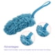 thumbnail image 4 of Plumero de Microfibra Reutilizable Uxcell Azul, 2 Contenidos, 4 of 5