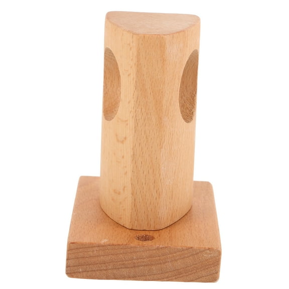 HAMPPLIES 1Set Wooden Curtain Rod Bracket 4.25X3.54X2.36Inch for Bedroom Decor