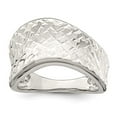 thumbnail image 3 of Sterling Silver White Diamond Cut Ring Size 6, 3 of 6