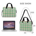 thumbnail image 3 of FORMRS 16" Laptop Bag Carrying Sleeve Case with Handle Travel Shoulder Briefcase, Green Blossom Mosaic, 3 of 8