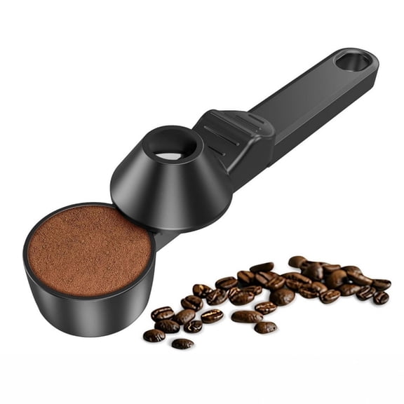 2 Pack Coffee Measuring Spoons With Funnel Design For Refillable Ground Coffee Protein Powder 2 Tbsp Capacity Plastic
