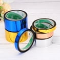 thumbnail image 4 of Washi Tape Set 18mm Wide Holographic Color for Holiday Packaging and Decoration, Gold Tone, Blue, 4 of 5
