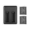 thumbnail image 4 of Mistaha Portable Dual Camera Battery Charger Kit Set with 2pcs Rechargeable Batteries USB Cable Indicator, 4 of 8