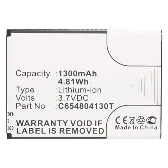 Batteries N Accessories BNA-WB-L3768 Cell Phone Battery - Li-ion, 3.7, 1300mAH, Ultra High Capacity Battery - Replacement for Blu C654804130T Battery