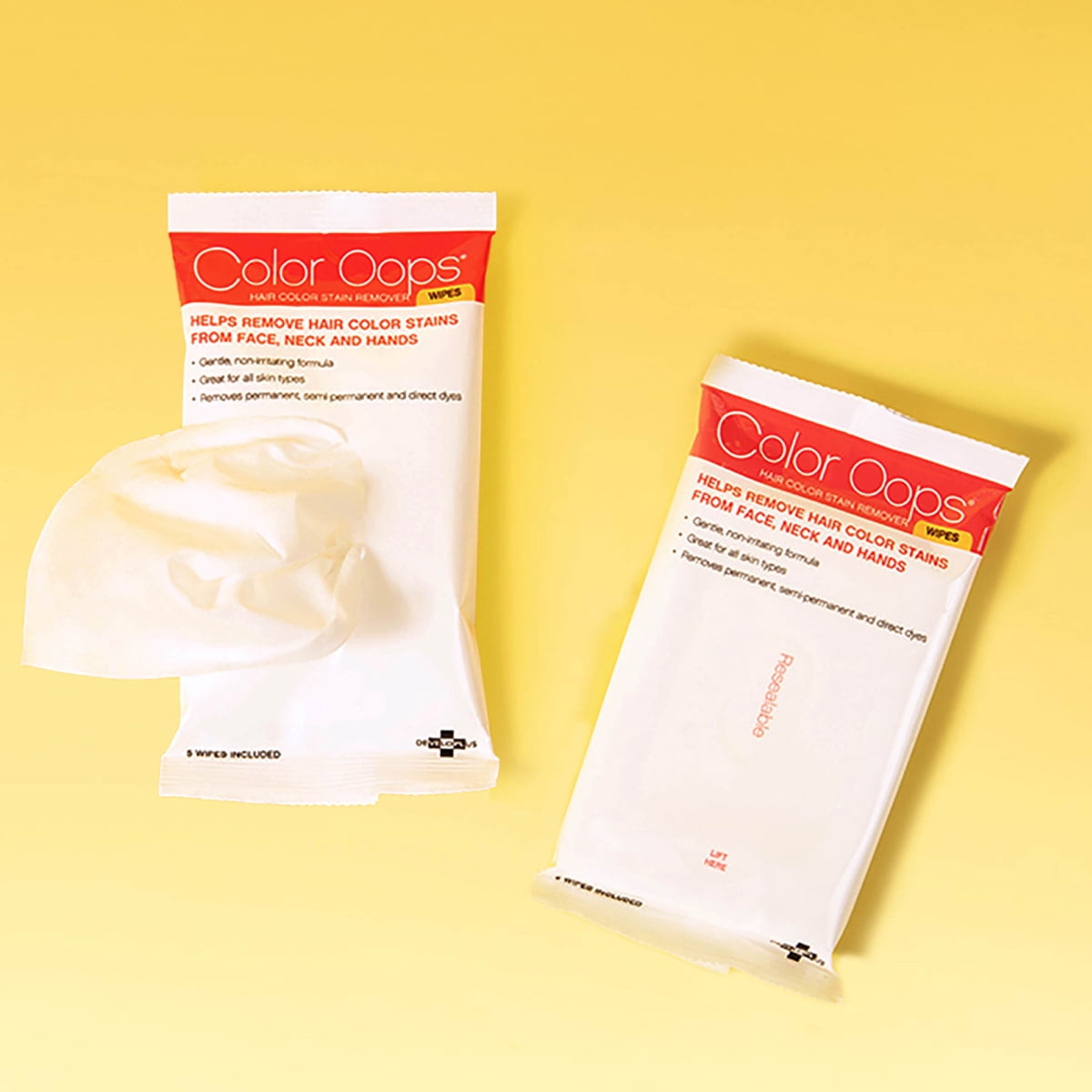 Color Oops Hair Color Remover Wipes, Fresh Scent, 5 Count