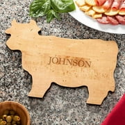 Personalized Family Name Cow Cutting Board