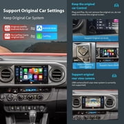 AUTOABC Wireless Carplay For Toyota with Entune2.0 Touch2 2014-2019 New Version Retrofit Kit Decoder Fits For Tundra Highlander RAV4 Tacoma Camry Corolla Avalon Prius CH-R Sienna Camry