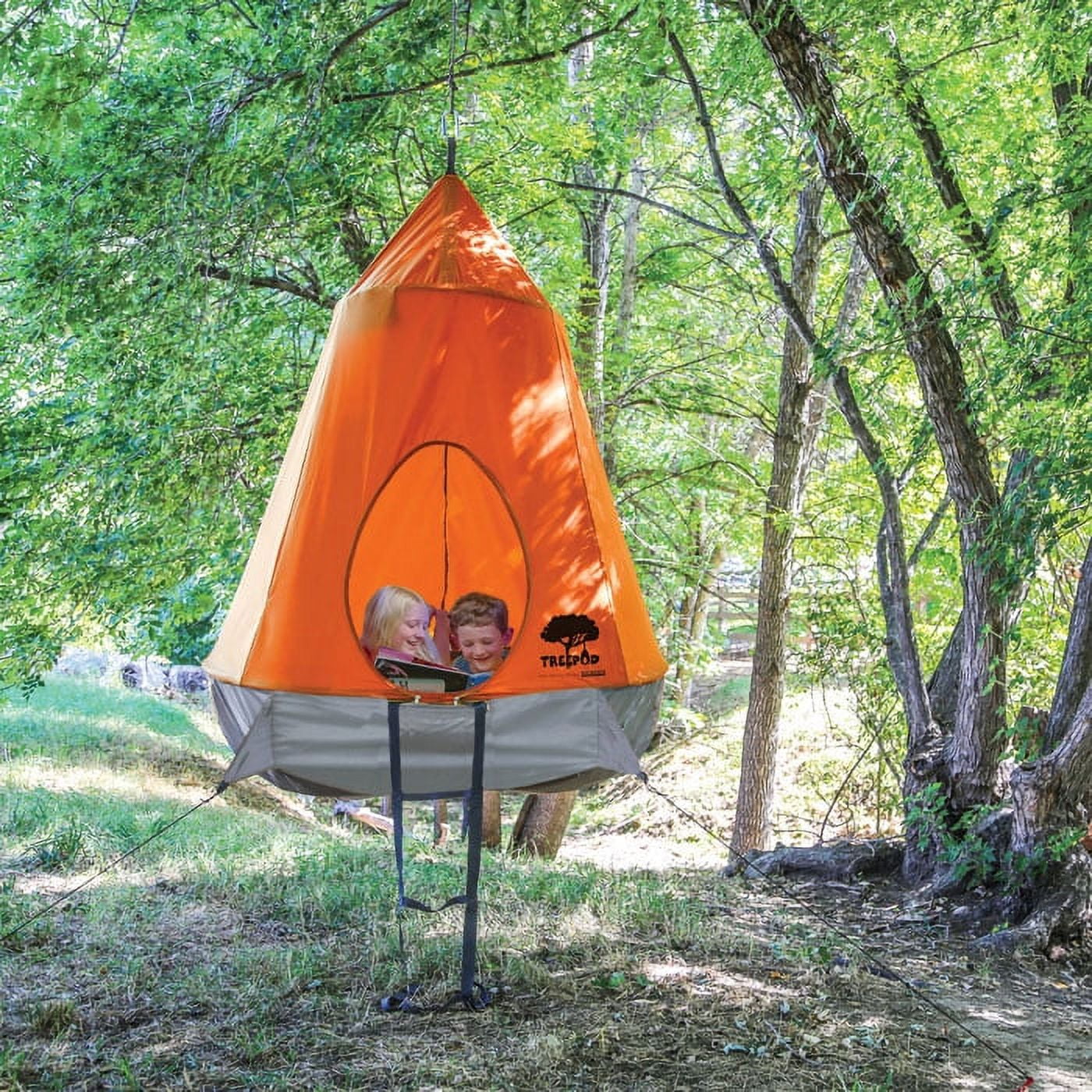 TreePod s Original Hanging TreePod Backyard Tree House Emerald