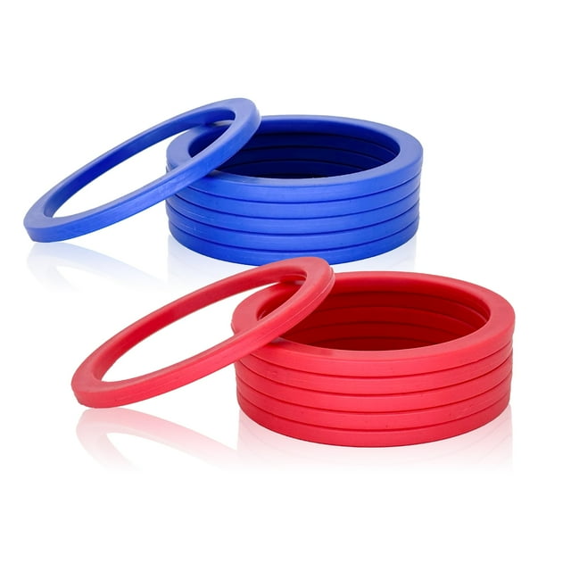 Toss Rings OUTOSS, paquete de 12 unidades, TPR suave, 2 colores