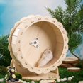 thumbnail image 2 of ZOUSSIQI Tapis Roulant pour Animaux Jouet Hamster Jouet d'Exercice Roue de Rat Jouet Hamster Jouet en Bois Jouet de Course Jouet pour Animaux Écureuil CA919-52816, 2 of 9
