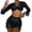 Black#4, variant on Swimsuit Coverup for Women Mesh Ruffle Trim Pants Beach Wrap Bikini Shiny Wraps Swimwear Ruffle Pants Bathing Suits