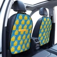thumbnail image 2 of Cute Cheese Navy Mats Back Seat Protectors, Car Seat Protector Vehicle Organizers Waterproof Cover Back Seat Cover for Kids with 3 Storage Pockets 2 Pack, 2 of 5