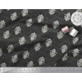 thumbnail image 2 of Soimoi Poly Georgette Fabric Filigree Damask Fabric Prints by Yard 42 Inch Wide, 2 of 3