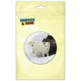 thumbnail image 1 of Arctic Wolf White Melville Island Refrigerator Button Magnet, 1 of 2