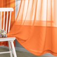 thumbnail image 4 of HAHDAXIA Autumn Fall Decor Orange Short Curtains 45 Inch Length for Kitchen Bathroom Windows 2 Panels Rod Pocket Thanksgiving Havest Small Sheer Curtains for Bedroom Boys Kids Room Laundry Ro, 4 of 6