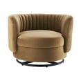 thumbnail image 5 of Embrace Tufted Performance Velvet Performance Velvet Swivel Chair, 5 of 7