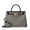 03Black+Seashell, variant on Woven Bag for Women Shoulder Purse: Vegan Leather Handbag - Handmade Tote Bag - Elegant Satchel Bag with Bowknot (Khaki Color)