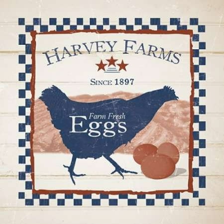 - Harvey Farms Eggs Poster Print by Diane Stimson