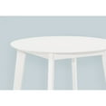 thumbnail image 4 of Monarch Specialties I 1321 - Dining Table, 30" Round, Small, Kitchen, Dining Room, White Veneer, Wood Legs, Transitional, 4 of 5