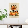 thumbnail image 2 of VIVACITE Fall for Jesus He Never Leaves Sign Christian Signs Christian Wall Decor Fall Decorations for Home Fall Decorations Outdoor Christian Gifts for Women Faith Vintage Tin Signs - Cross Décor, 2 of 8