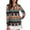 Aztec Tribal Horse, variant on Black Leopard Print Women's Dry-Fit Golf Polo Shirts Fashion Breathable Hiking Running Workout Tops Quarter Zip Athletic Tops for Tennis Hiking & Outdoor Sports