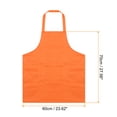 thumbnail image 2 of Unique Bargains 2pack Kitchen Cooking Aprons Polyester Art Aprons Pottery Apron Waterproof Artist Painting Apron Orange, 2 of 5